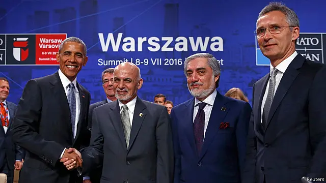 در نشست سران ناتو رئیس جمهوری و رئیس اجرایی افغانستان شرکت داشتند و سخنرانی کردند