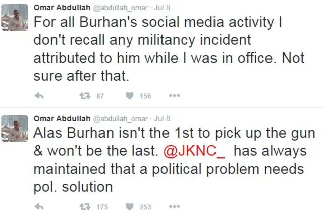 उमर अब्दुल्ला के ट्वीट