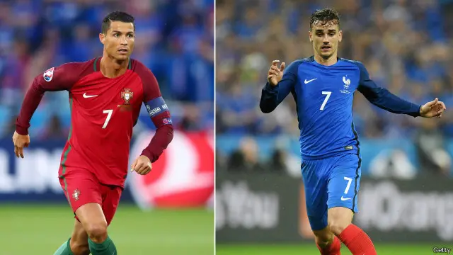 Ronaldo dan Griezmann akan menjadi sosok penentu partai final Piala Eropa 2016.