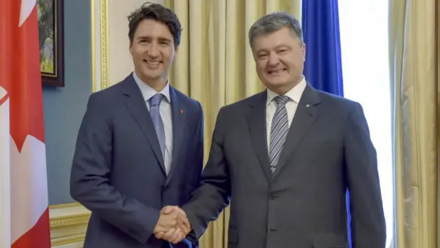 трюдо, порошенко