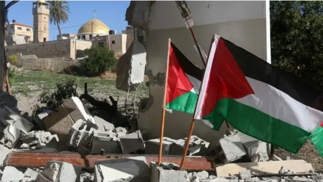 殺死泰勒的勒斯坦人的住房被以色列軍隊摧毀