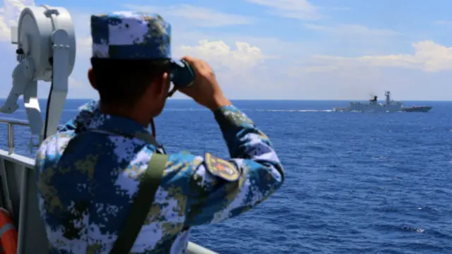 中国对南海仲裁案的结果表示表示反对,并且说仲裁法庭并没有司法权。