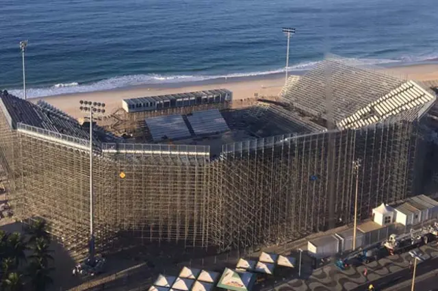 里约奥运场馆还在施工（莫成雄里约拍摄）