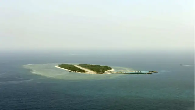 台灣立法委員江啟臣表示,這次行動是要向國際法庭表示捍衛「中華民國太平島」領土的決心,並要證明太平島是個實質的島而並非「礁岩」。(資料圖片)