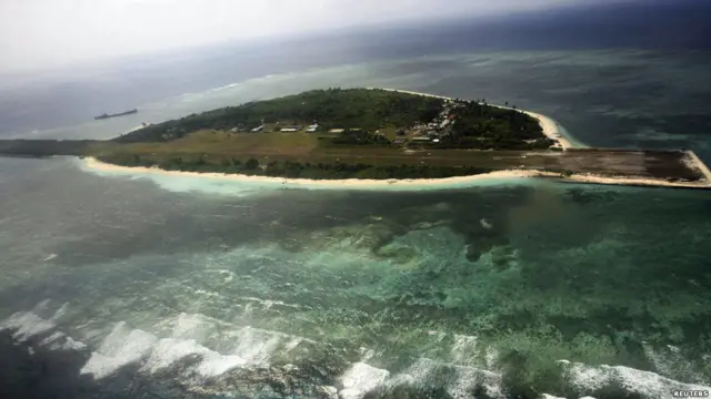 菲律賓控制的的中業島（菲律賓稱帕加薩島 Pagasa Island）