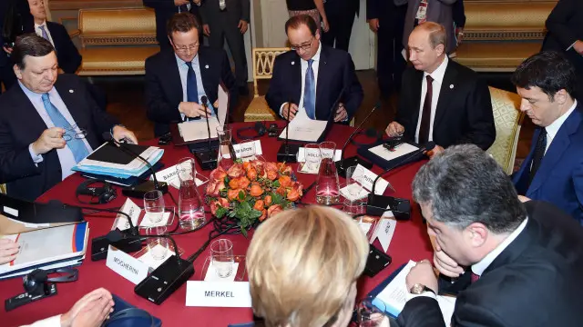 Участь у зустрічі "нормандської четвірки" у Мілані, жовтень 2014-го