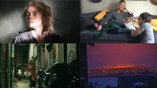 Кадри з фільмів "Моя бабуся Фані Каплан", "Блакитна сукня", "Гніздо горлиці", "Варта1".