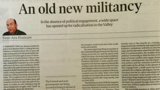 جنرل حسنین سرینگر میں مقیم فوج کی پندرہویں کور کے کمانڈر رہ چکے ہیں