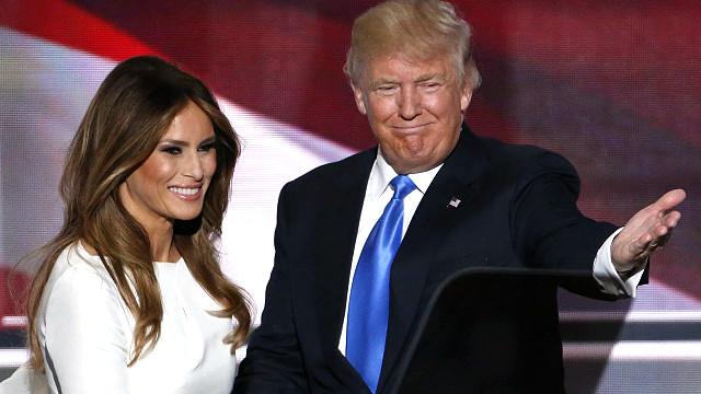 Istri Trump, Melania, sempat dicemooh karena dituding menjiplak pidato Michelle Obama.