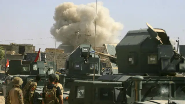القوات العراقية تحرز تقدما بدعم من غارات التحالف الدولي