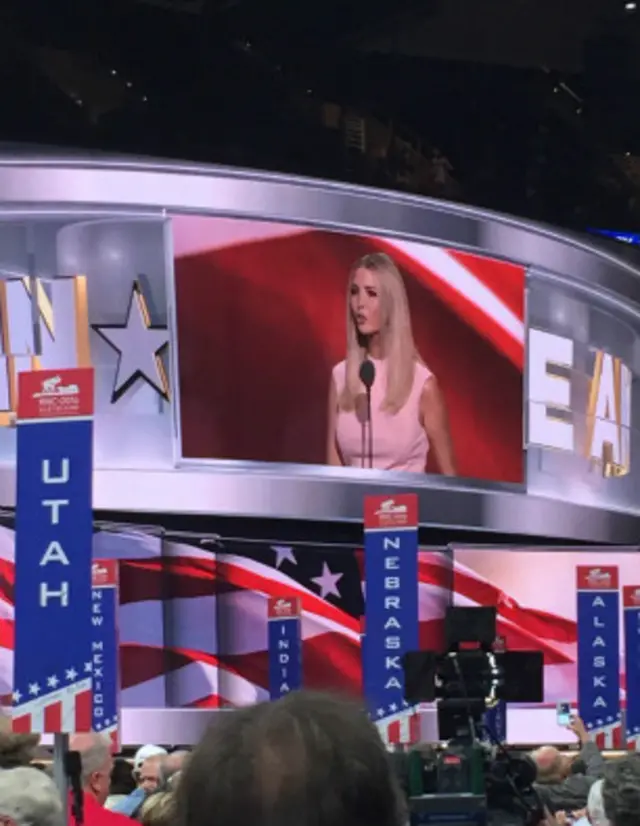 دونالد ترامپ را دخترش معرفی کرد