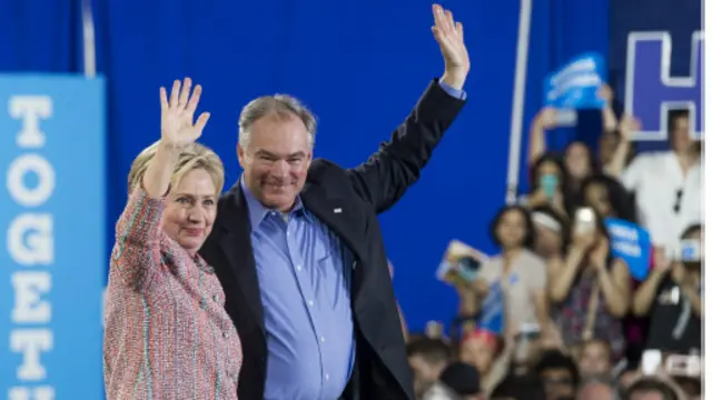 هواداران آقای سندرز از انتخاب تیم کین به عنوان یار مبارزاتی خانم کلینتون ابراز یاس کرده اند