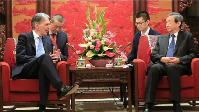 Ông Philip Hammond gặp phó thủ tướng Trung Quốc Mã Khải trước hội nghị G20
