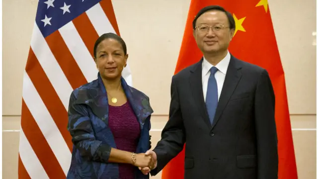 苏珊·赖斯是南海仲裁结果公布后到访中国的最高级别白宫官员。