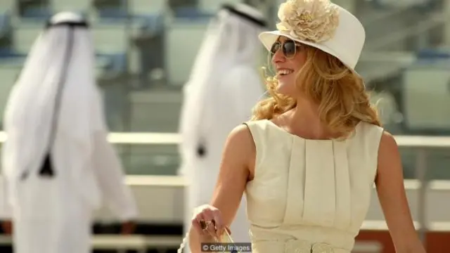 迪拜世界杯的一位客人,那场赛马的奖金达到1000万美元(图片来源:Getty Images)