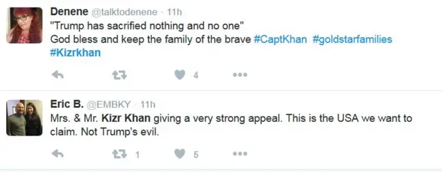 twitter tentang pidato khizr khan