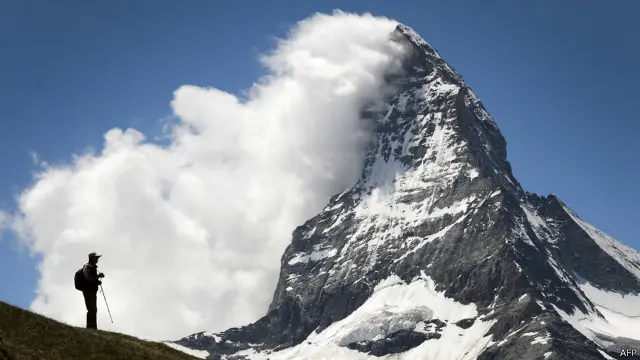 Alam Swiss yang sebagian adalah pegunungan diduga ada kaitannya dengan gaya hidup tepat waktu.