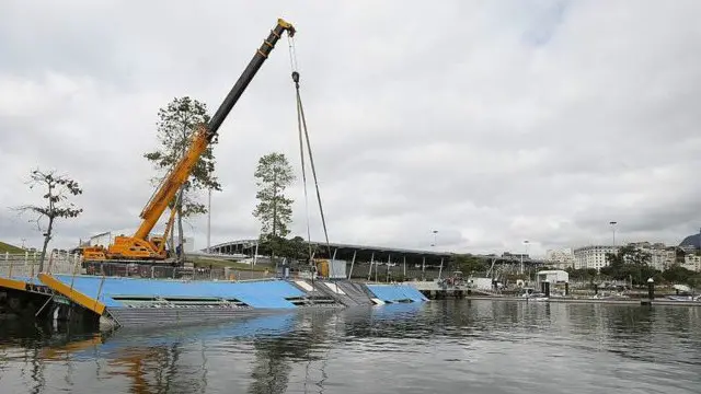 У Ріо обвалилась примість для водних видів спорту на Олімпіаді