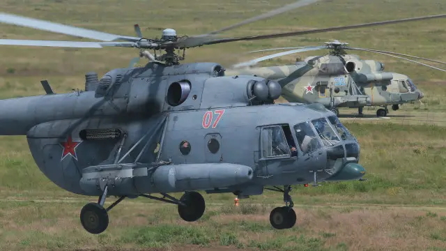 ہیلی کاپٹر حلب میں امدادی مشن کے بعد واپس جا رہا تھا( فائل فوٹو)