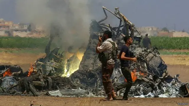 تباہ ہونے والے روسی ہیلی کاپٹر کے مناظر سوشل میڈیا پر جاری کیے گئے ہیں