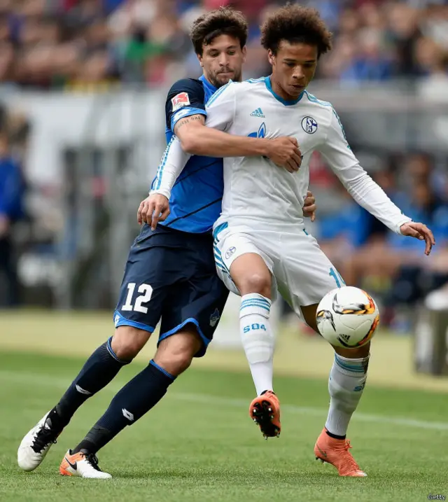 Sane adalah hasil pembinaan sekolah sepak bola Schalke, sebelum bergabung bersama tim senior klub itu pada April 2014.