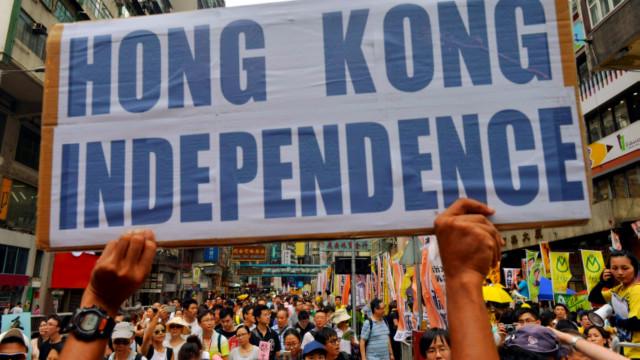 香港前年「佔領中環」運動，推動普選失敗，令香港本土派壯大，以及派生出港獨運動。（資料圖片）