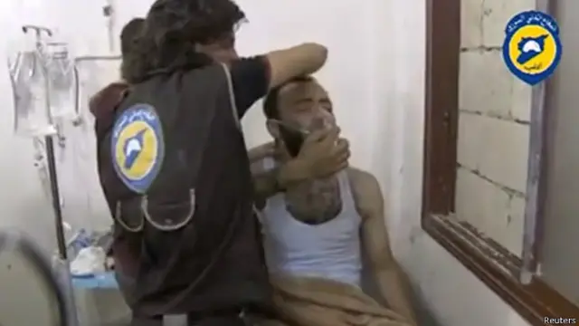 सीरिया के साराक़ेब में कथित क्लोरीन गैस का हमला