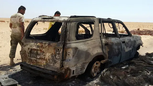 (أرشيف) شهدت منطقة المقرون جنوب بنغازي اشتباكات مؤخرا بين قوات موالية للواء خليفة حفتر ومسلحين إسلاميين.