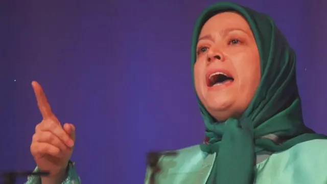 مريم رجوي زعيمة منظمة "مجاهدي خلق الإيرانية المعارضة