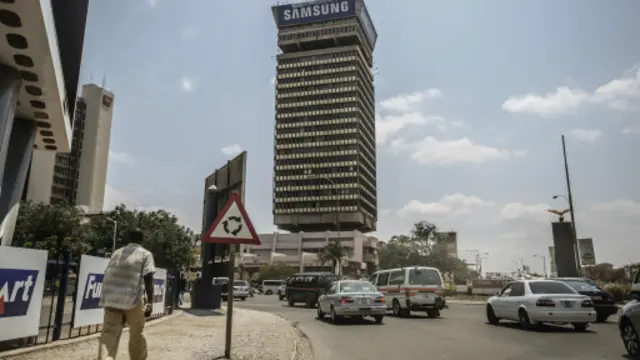 赞比亚首都卢萨卡的市中心