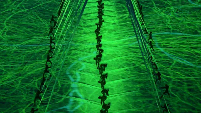 開幕式表現「生命之源」畫面。