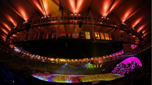 里約奧運開幕式展示「熱帶國家」元素。