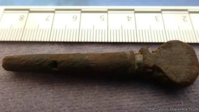 埃利斯的妻子发现了这枚小提琴钉