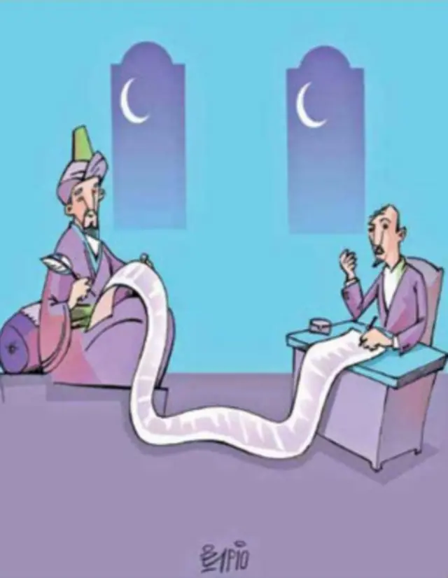 ریشه تاریخی روزنامه نگاری - کارتون فیروزه مظفری، اعتماد