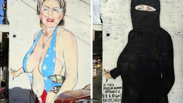 Mural Hillary Clinton