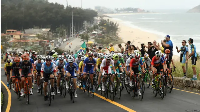 د ښځينو بايسکل ځغلولو سيالۍ د برازيل د ريو ډي جينېرو په کوپکبانا کې 