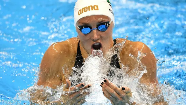 ہنگری کی تیراک کیٹنکا نے طلائی تمغہ حاصل کیا