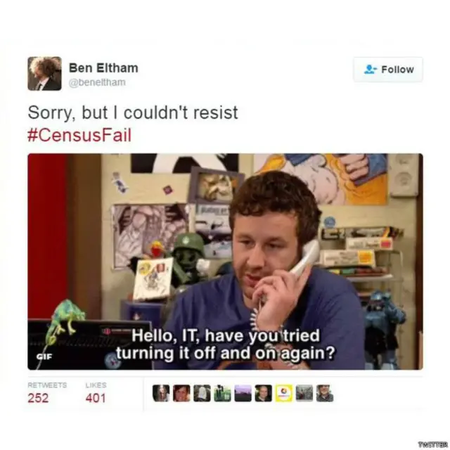 社交媒体推特各种吐嘈。