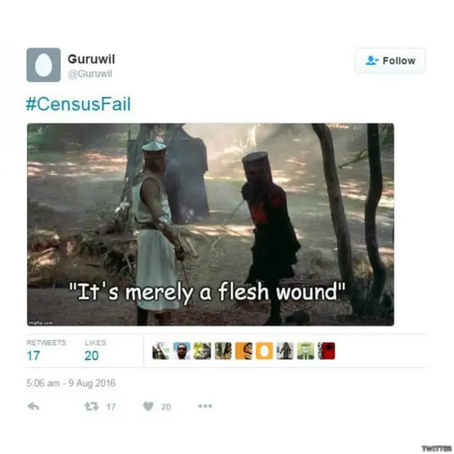 社交媒体推特各种吐嘈。