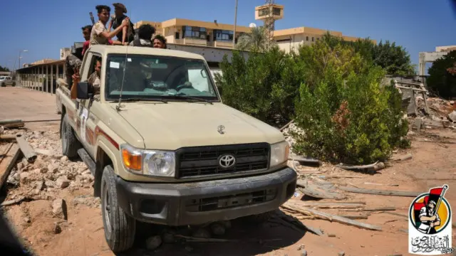 صورة نشرت على صفحة المركز الاعلامي لحكومة الوفاق الليبية على فيسبوك