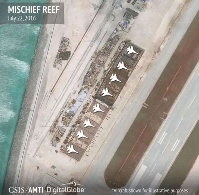 Đá Vành khăn, 22/07/2016. (Ảnh của CSIS/AMTI Digital Globe)