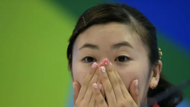 福原爱在中国有巨大的粉丝群。