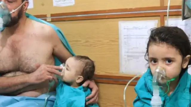 Korban serangan 'gas klorin' di Suriah