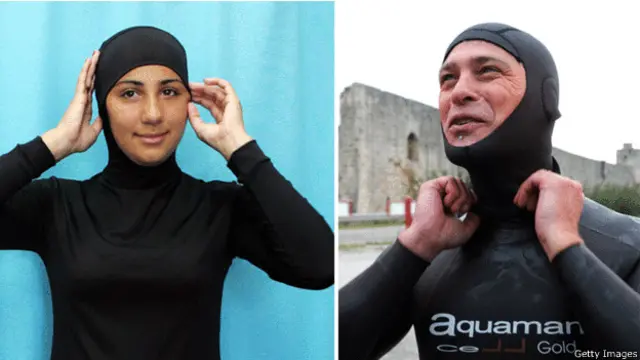 حکام کو برقینی پہنے ہوئے تیراک اور غوطہ خوری کے لیے مخصوص لباس وٹ سوٹ پہنے والوں میں تفریق کرنا ہو گی
 