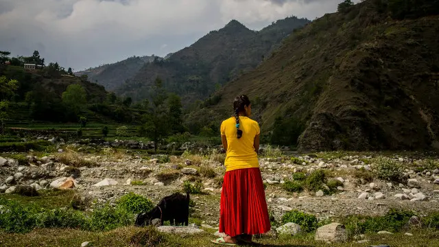 Женщина в Непале