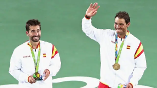 ندال اور مارک لوپیز نے سپین کے لیے طلائی تمغہ حاصل کیا