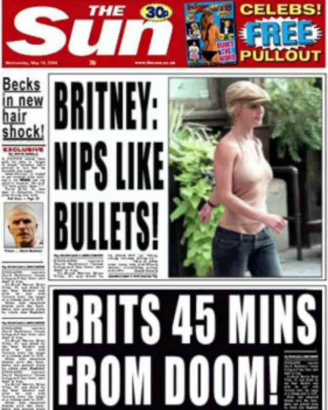 ادعای بیاساس تونی بلر در پارلمان در مورد توانایی عراق برای حمله شیمیایی به بریتانیا در عرض ۴۵ دقیقه، به تیتر اول روزنامه ها تبدیل شد