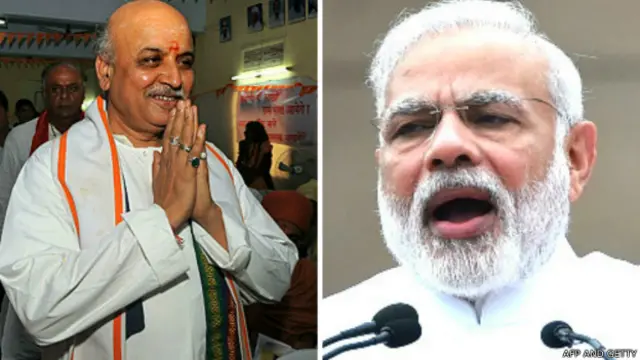 प्रवीण तोगड़िया, नरेंद्र मोदी