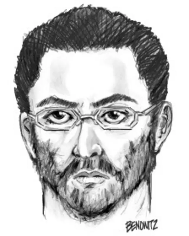 تصویری که پلیس بر اساس مشخصات ضارب کشیده است