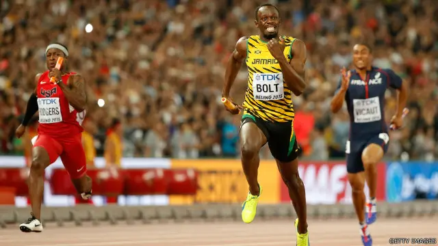 د نړۍ تر ټولو چټک انسان يوسېن بولټ د ځغاستې په سياليو کې د سرو زرو مډال وګاټه